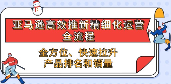 亚马逊高效推新精细化运营全流程，全方位、快速 拉升产品排名和销量插图