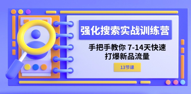 强化 搜索实战训练营，手把手教你 7-14天快速-打爆新品流量（13节课）插图